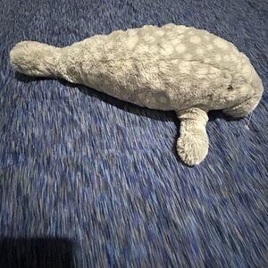 Jellycat Jellycat Billow Manatee ,Fluffy Gray Plush